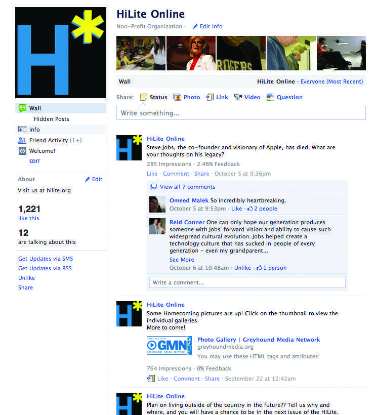 The HiLite Facebook Page