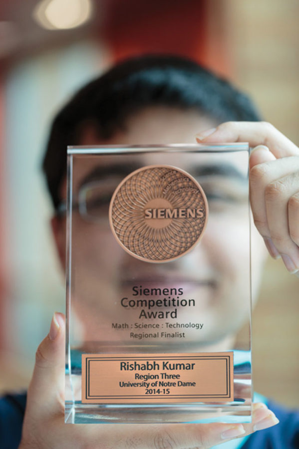Rishabh Kumar, Siemens Competition Award winner