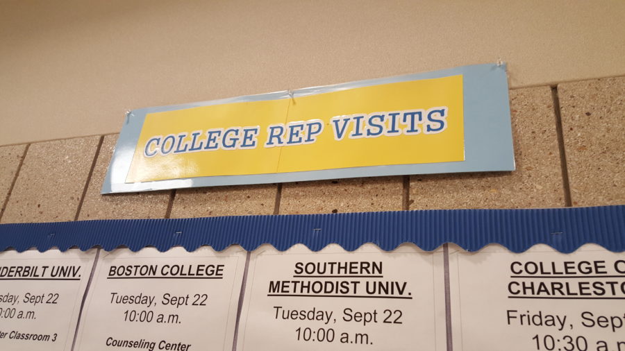 College Representative Visit Schedule