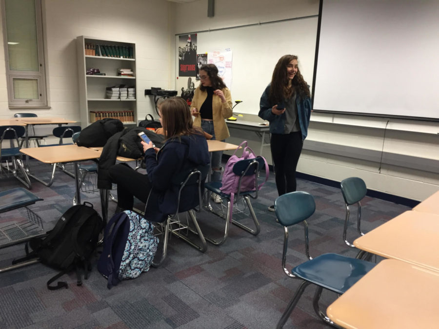 Teens with a Choice members attend a meeting. The club plans to host multiple series of a sexual education talk.
