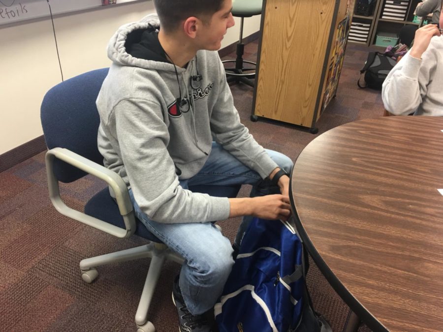 Sophomore Harel Halevi prepares for practice. Halevi said that even after the school tournament season is over, many will still continue to train as part of the club season.