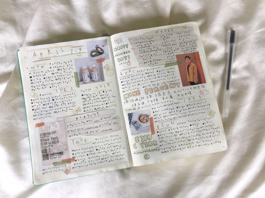 Here is a spread that writing coach Grace Xu made what happened each day on a trip she went on.