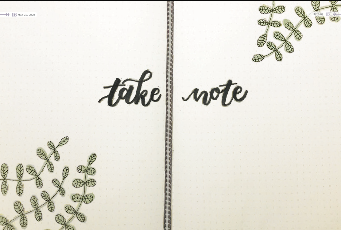 Learning and Note Taking - Bullet Journal