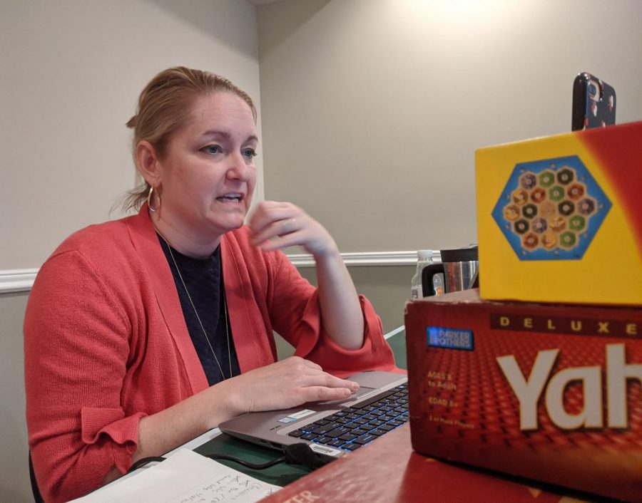 Community Health general practitioner Kristin Stock video chats with patients on May 11, 2020. Due to COVID-19, physicians conduct previously scheduled appointments via video chat instead of face to face. Patients can also call if they have problems or questions.