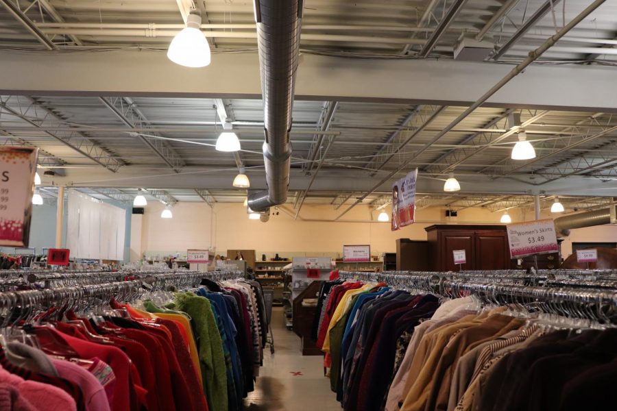 Thrifty Threads contains a variety of men’s, women’s and children’s clothing. Store workers sorted pieces by category and color, allowing for a convenient shopping experience.
