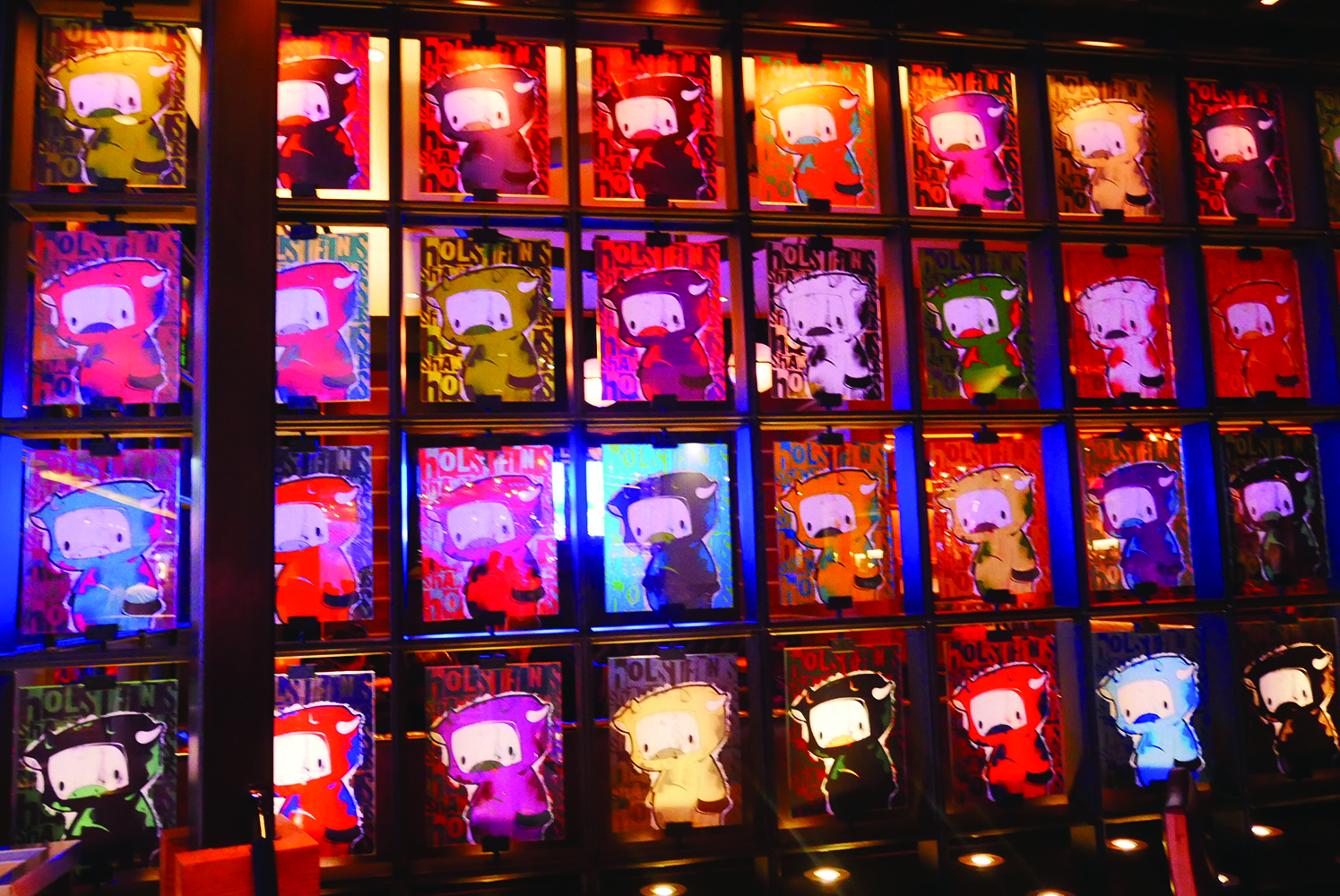 Sinder photographed artwork at Holsteins at the Cosmopolitan Hotel in Las Vegas. Sinder said Sam Dameshek and Tyler Kohlhoff’s photography styles have influenced the direction of her own photography.