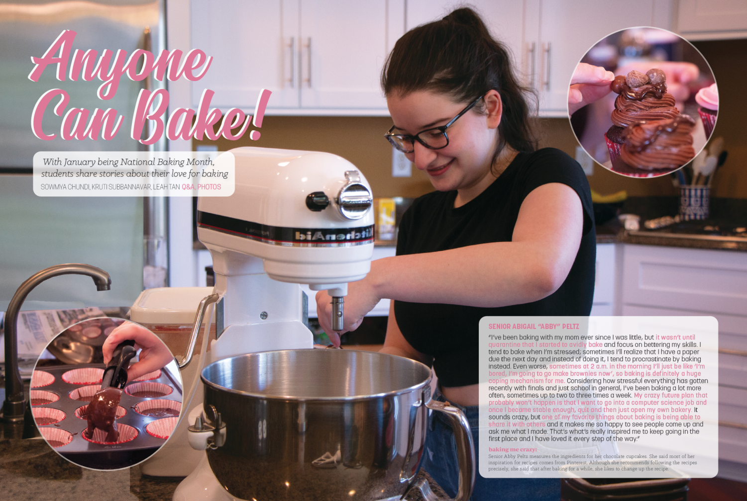 With January being National Baking Month, students share stories about their love for baking