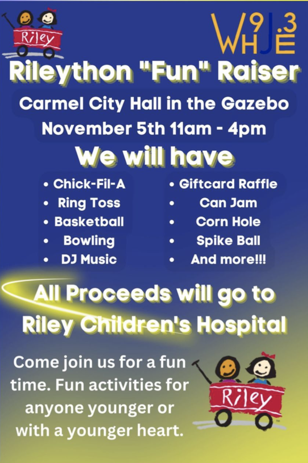 Take a look at this flyer from WHJE staff about the Rileython “Fun” Raiser. Ducat said she encourages community members to attend the event on Nov. 5 starting at 11 a.m. at the Carmel City Center Gazebo.