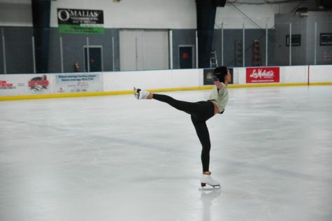 Grace Nie practices figure skating to prepare for her upcoming events. Nie said skating is costly and hard to find ice rinks.