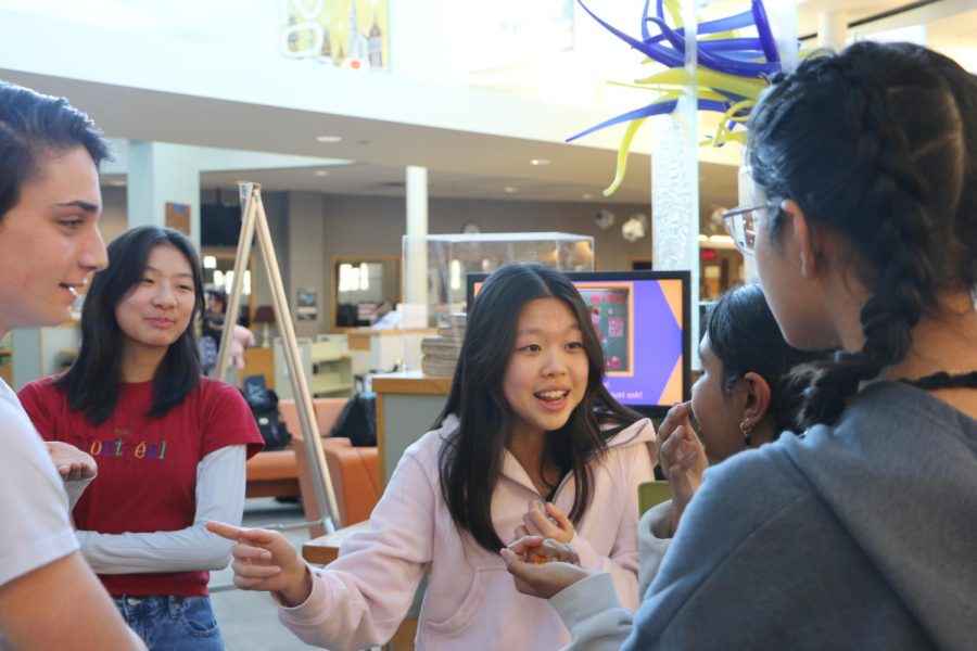 Freshman Jasmine Zhang discusses her upcoming plans for debate on Feb. 28. Zhang said her schedule has become busier since the COVID-19 pandemic.