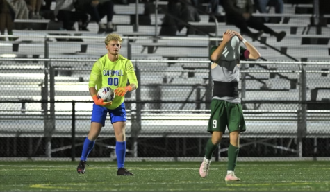 Junior and soccer player Adam Keleher plays in CHS soccer game. Keleher says play against his former teammates motivates him to preform better. SUBMITTED PHOTO