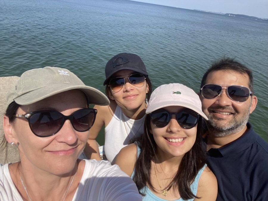 Nina Godbole and her family take a selfie while traveling in Poland Godbole said I guess I dont relate to one group completely but at home, its just my family so balancing has never really been an issue.
 (Submitted Photo: Nina Godbole)