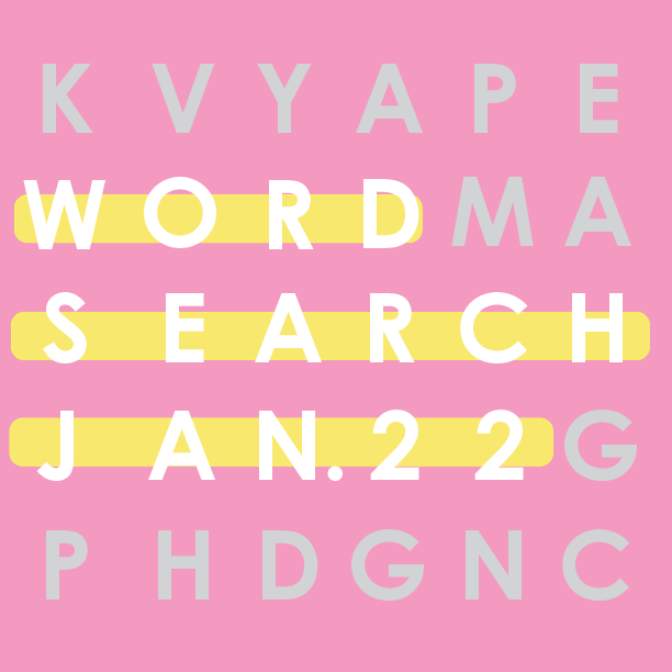 Word Search: January 22