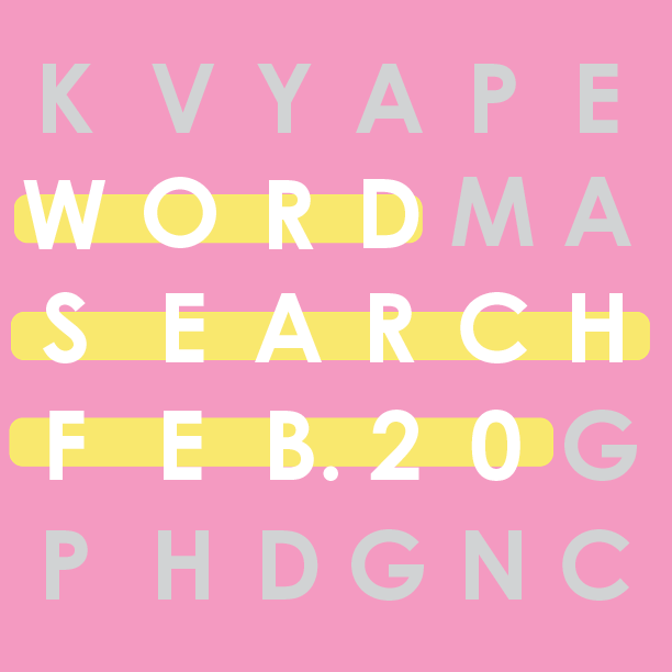 Word Search: February 20