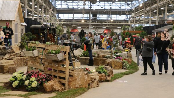 Customers gather at the Indiana Flower and Patio Show on March 9. The final day of the Indiana Flower and Patio Show is March 17th. Tickets are available online or at the gate. 