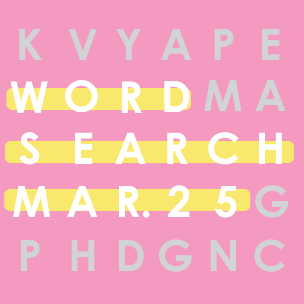 Word Search: March 25
