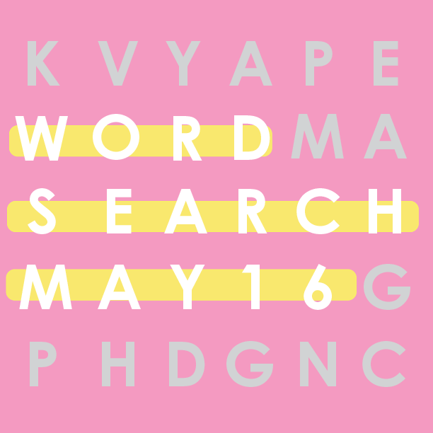 Word Search: May 16
