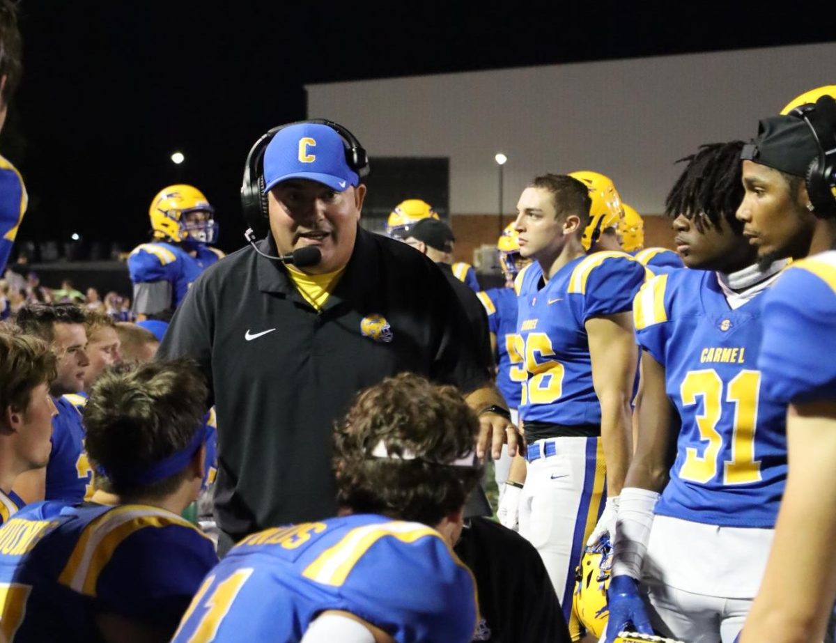 On Aug. 23, the CHS varsity football team has their first game of the season at home. As the hounds lead the game going into the fourth quarter, the coaches help them stay focused while victory is in sight. 