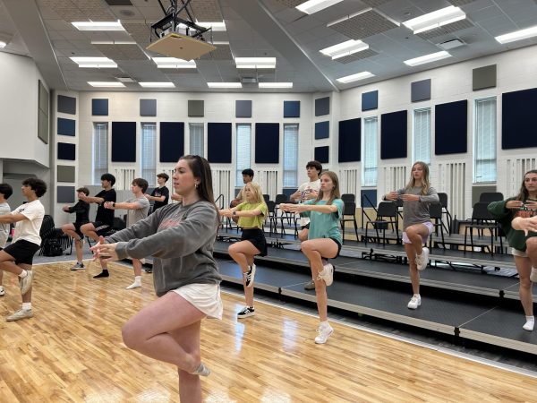 Carmel Ambassador members practice for the upcoming fall concert. The show will be on Sep. 26.