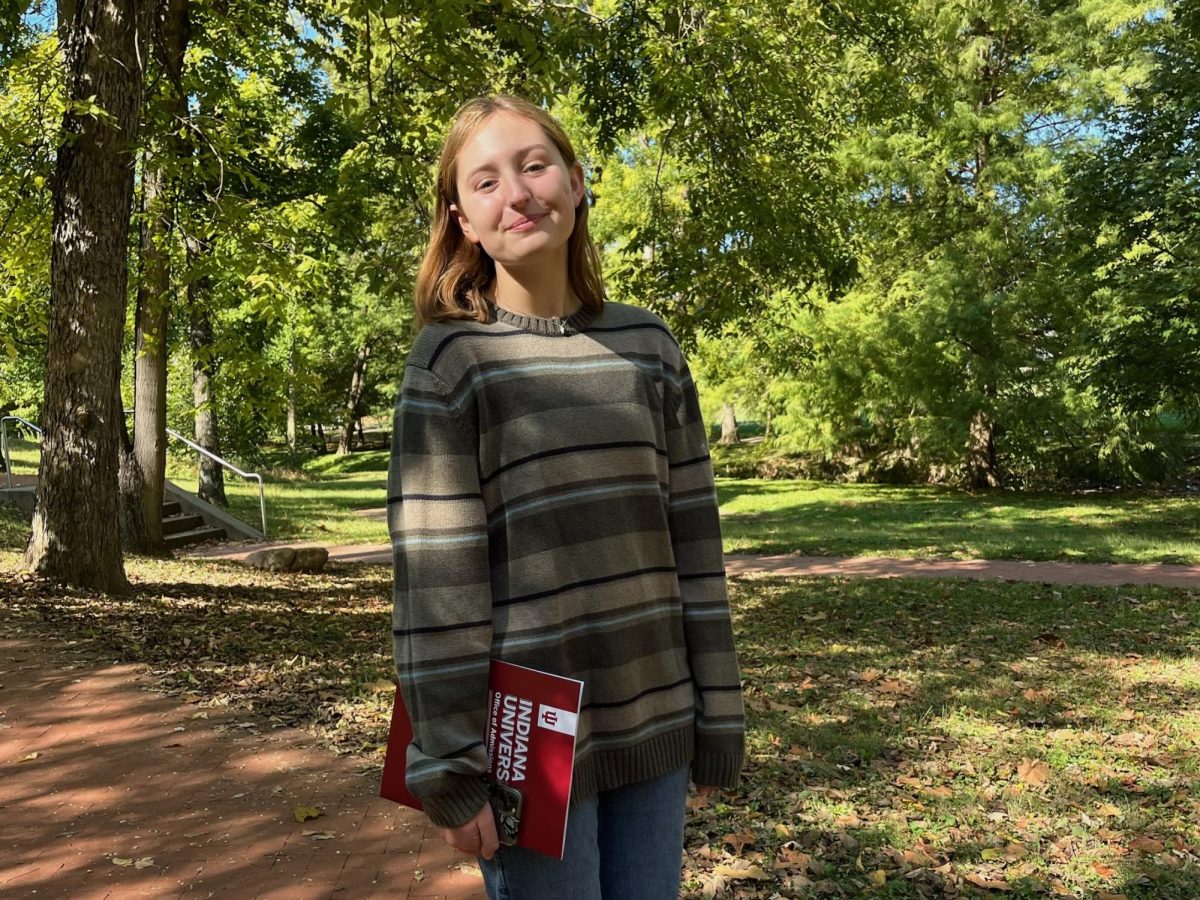 Senior Alice Mayer visits Indiana University. Mayer said college visits are a great way to get to know the school environment. (Submitted Photo: Alice Mayer)