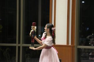 Freshman Hayley Corsaro performs The Nutcracker at the Carmel Clay Public Library on Dec. 11. The event included four performances from local dance studios. 